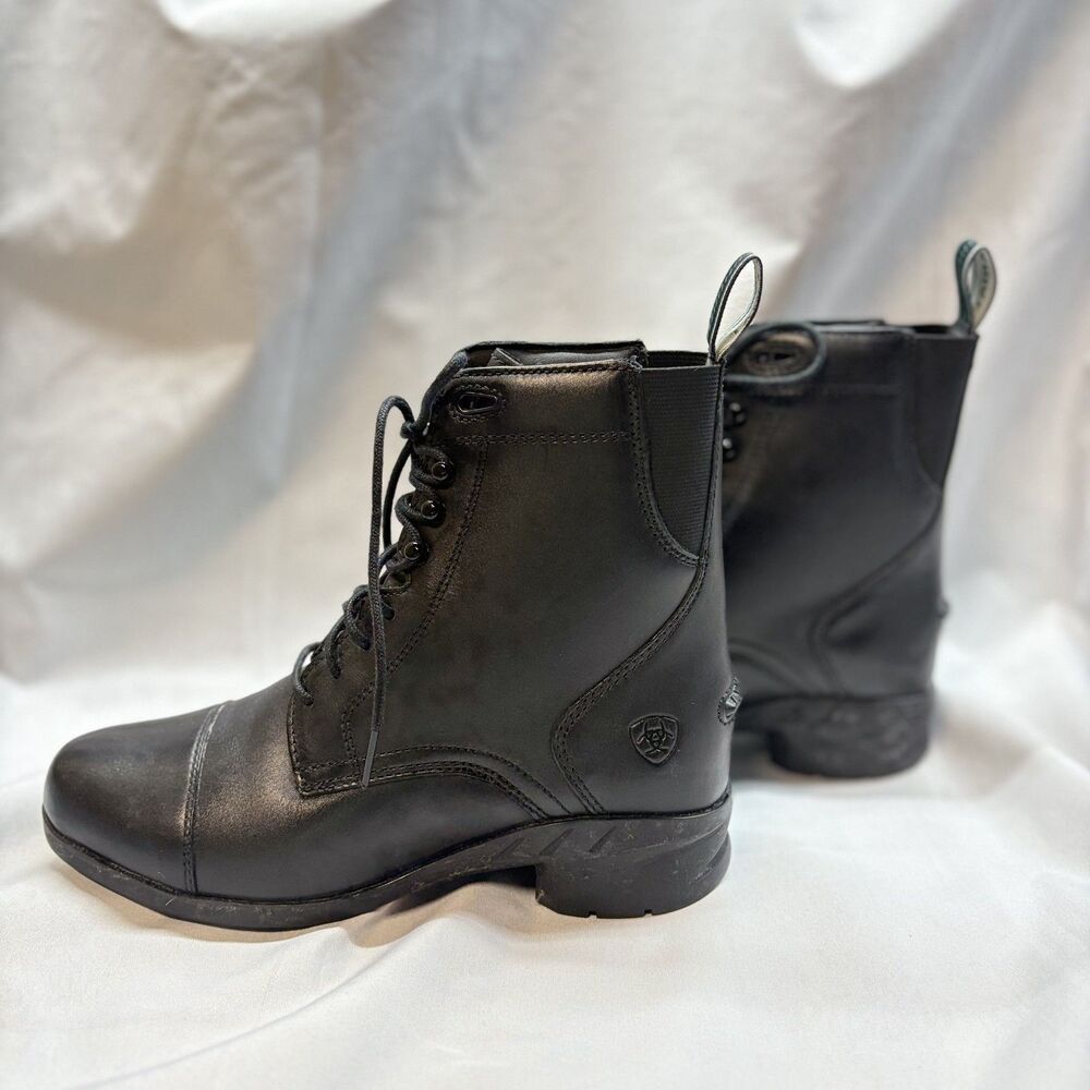 Ariat Womens Heritage IV Lace Paddock Boot Black sz 6B - 10020123